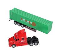 ViaGasaFamido Realistic 1:48 Scala Container Truck Truck Heavy Container Sound and Light Car Model Toys Day Day and Birthday per Oltre 3 Anni (GREEN)