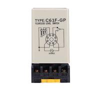 ViaGasaFamido Regolatore di Livello C61F-GP Senza Galleggiante, 220V, Controllo Automatico per Acqua e Liquidi, 50x40x58mm, Base Inclusa