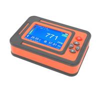 ViaGasaFamido Rilevatore di CO2, Misuratore Portatile di Anidride Carbonica con Sensore di umidità della Temperatura per il Monitoraggio della qualità dell'aria Interna Negli Uffici, Tende e (rosso)