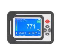 ViaGasaFamido Rilevatore di CO2, Misuratore Portatile di Anidride Carbonica con Sensore di umidità della Temperatura per il Monitoraggio della qualità dell'aria Interna Negli Uffici, Tende e (WHITE)