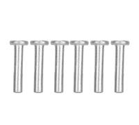 ViaGasaFamido Rivetti in Alluminio Massiccio 100 Pezzi, Rivetti in Alluminio a Testa Piatta GB867 M4 Rivetti in Alluminio a Testa Piatta per Rivetti fissi per Fissaggio Meccanico(M4*25)
