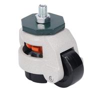 ViaGasaFamido Rotella con Stelo di Livellamento Rotella per Banco Lavoro Regolabile per Carichi Pesanti con Ruote in Nylon 51 Mm per Attrezzature Industriali Capacità 2200 Libbre