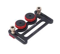 ViaGasaFamido Rullo con Doppio Cuscinetto a Ruota, Attrezzo per da Tavolo in Lega di Alluminio con Blocchi Scorrevoli per Progetti di Lavorazione del Legno