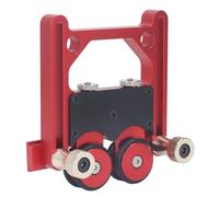 ViaGasaFamido Rullo per da Tavolo, Materiale in Lega di Alluminio, Doppio Cuscinetto a Ruota, Ideale per Progetti di Lavorazione del Legno