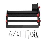 ViaGasaFamido Rullo Rotante per Incisore Modulo Rullo Asse Y Ruotabile di 360° da 2 a 150 Mm con Cablaggio Semplice per GRBL LightBurn per Incidere Oggetti Cilindrici Bicchieri Lattine Tazze