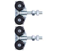 ViaGasaFamido Ruota per Porta, Ruota per Appendere il Rullo della Porta in Ferro, Design a Doppia per uno Scorrimento Fluido, Ideale per Porte di Fienili e Porte in Vetro