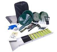 ViaGasaFamido Scatola di Chiusura Pieghevole in Alluminio 50 Pollici Scatola di Chiusura in Lega di Alluminio Dorata per la Prospezione Dell'oro con Strappi Incorporati Compatta Portatile