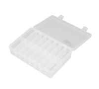 ViaGasaFamido Scatola Organizer a 16 Scomparti, Contenitore in Plastica PP Regolabile con 16 Divisori Trasparenti per Riporre Gioielli e Piccoli Oggetti