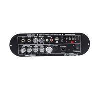ViaGasaFamido Scheda Amplificatore Bluetooth HiFi a 2.1 con Controllo dei Bassi e degli Acuti per la Configurazione Audio Professionale Lega di Alluminio Resistente 1 unità (Spina europea)