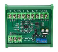 ViaGasaFamido Scheda del Modulo Sensore di Temperatura PT100 RTD a 4 Canali Modulo di Acquisizione Temperatura Stabile Modbus RTU Raccolta Resistenza con Alloggiamento Guida (B500 DC12V)
