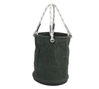 ViaGasaFamido Secchio in Tela Multiuso 15,7x11,8 Pollici Borsa per Attrezzi Capacità di Carico Fino a 30 Kg per Accessori per Attrezzi Lavoro in Negozio (GREEN)