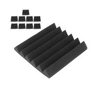 ViaGasaFamido Set Schiuma Sonora, Pannelli Acustici Autoadesivi, Eccellente Assorbimento Acustico per Uso Domestico e in Studio, Installazione Flessibile, Confezione da 10 da 30 X 30 X 5 Cm