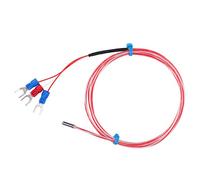 ViaGasaFamido Sonda sensore di Temperatura, termistore PT100 Impermeabile Sonda termistore con Filo di Platino-Nichel sensibile per la misurazione della Temperatura 3 x 10 mm -50 a + 300 (1m)