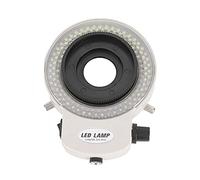 ViaGasaFamido Sorgente Luminosa per Microscopio con Luce Anulare a 144 LED con Controllo della luminosità Dallo 0 Al 100% per Telescopi Stereo e Fotocamere Industriali (Spina europea)