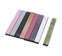 ViaGasaFamido Strumento per Lucidare l'affilacoltelli per Pietra da 8 Pezzi, Set di Pietre per Affilare la Grana a Doppio Lato da 240 a 10000 per Lame da Cucina