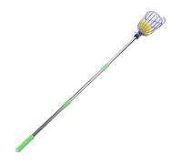 ViaGasaFamido Strumento per Raccogliere Frutta in Acciaio Inossidabile con Cestello, Lunghezza Regolabile Fino a 4,2 M, Cuscinetto in Schiuma Resiliente per la Raccolta di Alberi di Cachi,