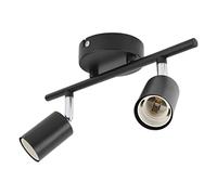 ViaGasaFamido Supporto per Lampada da Binario a Soffitto con Montaggio a Incasso Portalampada Girevole Regolabile Lampadina E27 Lampadine a LED Faretti Apparecchio Moderno Rotante in Modo
