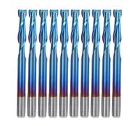 ViaGasaFamido Taglierina in Carburo Cementata, Rivestimento Nano Nano Blu Flauto per PCB SMT CNC, 10pcs 3.175mm