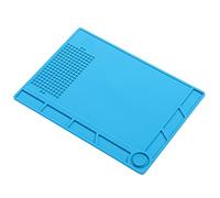 ViaGasaFamido Tappetino di Riparazione Al Silicone Ad Alta Temperatura con Scanalature Piccole per Computer Telefonico, Tappetino Tavolo S-130+ per la Saldatura (S-130+)