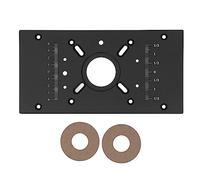 ViaGasaFamido Tavolo Router in Lega di Alluminio Inserisci Scale a Doppia Piastra Incisione Macchina per Fresatura Bachelite Tavolo Lavoro di Sollevamento Invertito (BLACK)