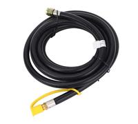 ViaGasaFamido Tubo a Collegamento Rapido Gas da 12 Piedi in Ottone e PVC per Griglia per con Adattatore a Gomito per Griglie Portatili da Campeggio Rimorchi per