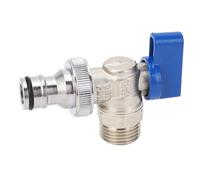 ViaGasaFamido Valvola Angolare dell'ottone Versatile Utilizzo di Installazione Rapida Shutoff Efficiente G1/2in Ingresso Maschile G3/4in Maschio Outlet Maschio 1/4 Girare la Valvola di Spegnimento