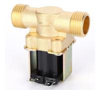 ViaGasaFamido Valvola Elettrica del Solenoide Normalmente Chiuso Valvola Elettromagnetica Componente Elettronico 1/2 Pollice per Scaldabagno Solare per la Doccia (DC24V)