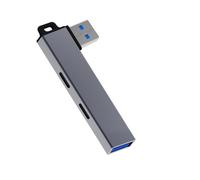 Viaggi amichevoli USB3.0 hub USB3.0 a tipo C hub con porta USB C per migliora l'adattatore MultiPorts Shell di alluminio di uso