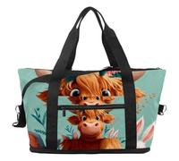 Viaggi Duffel Bag Bee Peony Flowers, Expandable Weekend Overnight Bag, impermeabile Sport Gym Tote Ospedale Borse, Multicolore 19, taglia unica, Borsone da viaggio