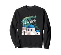 Viaggi Europa Grecia Atene Santorini Creta Greca Vacanze Felpa