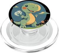 Viaggi nel tempo con un dente di leone nel vento per dinosauri PopSockets PopGrip per MagSafe