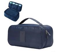 Viaggiare è facile con questa borsa portatile per reggiseno, per organizzare biancheria intima e trucco, Come da immagine, Shallow blue