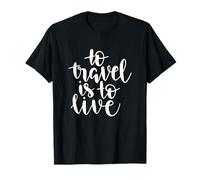 Viaggiare è Vivere l'avventura Citazione Maglietta