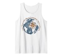 Viaggiare Live By Compass Not Clock Avventura Pensione Canotta