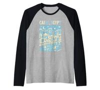 Viaggiatore Il Cairo Egitto Avventura Viaggi Maglia con Maniche Raglan