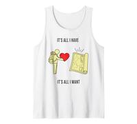 Viaggiatore Minimalista Che Offre un'avventura simbolica da Cuore a Mappa Canotta