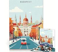 Viaggio a Budapest - Puzzle da 1000 pezzi per adulti - Esercizio cognitivo, rilassante e divertente - Bordi lisci - Il regalo perfetto (38x26cm)