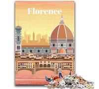 Viaggio a Firenze Puzzle per adolescenti 1000 pezzi, giocattoli educativi di apprendimento Giochi per famiglie Adatto per la decorazione della scrivania 1000 pezzi (26x38cm)