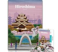Viaggio a Hiroshima Puzzle per adulti Puzzle da 1000 pezzi, aiuta il cervello ad allenarsi Giocattoli avvincenti per coltivare la pazienza Un'opera d'arte 38x26cm