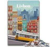 Viaggio a Lisbona - Puzzle da 1000 pezzi per adolescenti e adulti, gioco stimolante e interazione tra genitori e figli, 1000 pezzi (26x38cm)