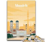 Viaggio a Monaco di Baviera Puzzle da 1000 pezzi per adulti e ragazzi, per 14+ anni Allena il tuo cervello e le tue mani Gioco di Natale Regali 2000 pezzi (70x100cm)