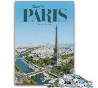 Viaggio a Parigi - Puzzle da 1000 pezzi per adolescenti e adulti, gioco stimolante e interazione tra genitori e figli, 1000 pezzi (26x38cm)