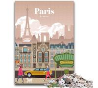 Viaggio a Parigi Puzzle da 1000 pezzi per adulti e ragazzi, per 14+ anni Allena il tuo cervello e le tue mani Gioco di Natale Regali 2000 pezzi (70x100cm)