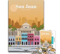 Viaggio a San Juan Puzzle per adulti 1000 pezzi, gioco per famiglie antistress, sfida difficile, collezione di artisti, belle arti 50x75cm