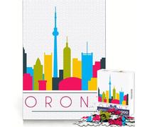 Viaggio a Toronto Puzzle per adolescenti1000 pezzi Capacità di apprendimento Rilassamento casual Fine Lock Regalo per le vacanze (50x75cm)