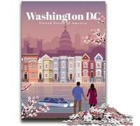 Viaggio a Washington DC Puzzle per adulti 1000 puzzle, giocattoli per l'intrattenimento della famiglia, ideali come regalo per tutta la famiglia 1000 pezzi (26x38cm)