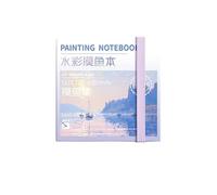 Viaggio Acquerello Sketch Pad con Vernice e Tavolozza Artista Acquerello Diario con 50 Shees 300GSM Carta Pieghevole Vernice Vassoio Sketchbook