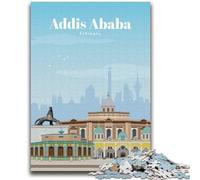 Viaggio ad Addis Abeba Puzzle per adulti 1000 puzzle, gioco stimolante ideale come regalo per tutta la famiglia 1000 pezzi (50x75cm)
