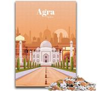 Viaggio ad Agra Puzzle da 1000 pezzi per adolescenti e adulti, gioco stimolante e interazione tra genitori e figli in famiglia, 1000 pezzi (50x75cm)