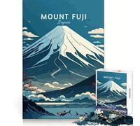 Viaggio al Monte Fuji Puzzle da 1000 pezzi per adolescenti Esercizio intelligente Calma Tempo libero Bordi precisi Ottimo regalo di Natale (50x75cm)